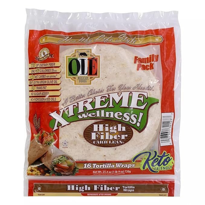 High-Fiber Tortilla Wraps, Family Pack