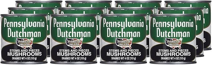 Pennsylvania Dutchman Canned Mushrooms Cans