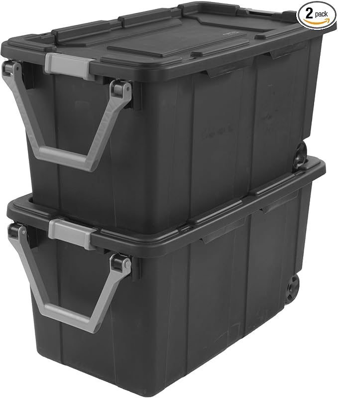 COKELARIA Storage Wheeled Plastic Container